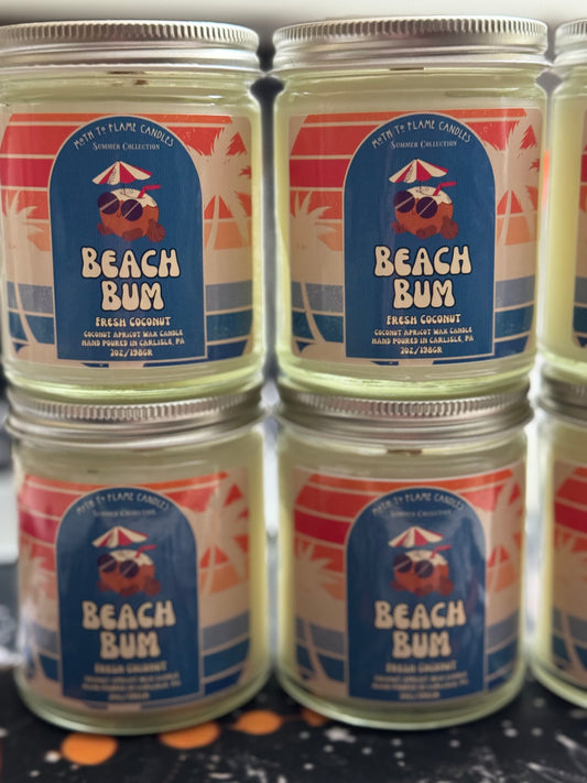 7 oz Beach Bum Coconut Scented Candle
