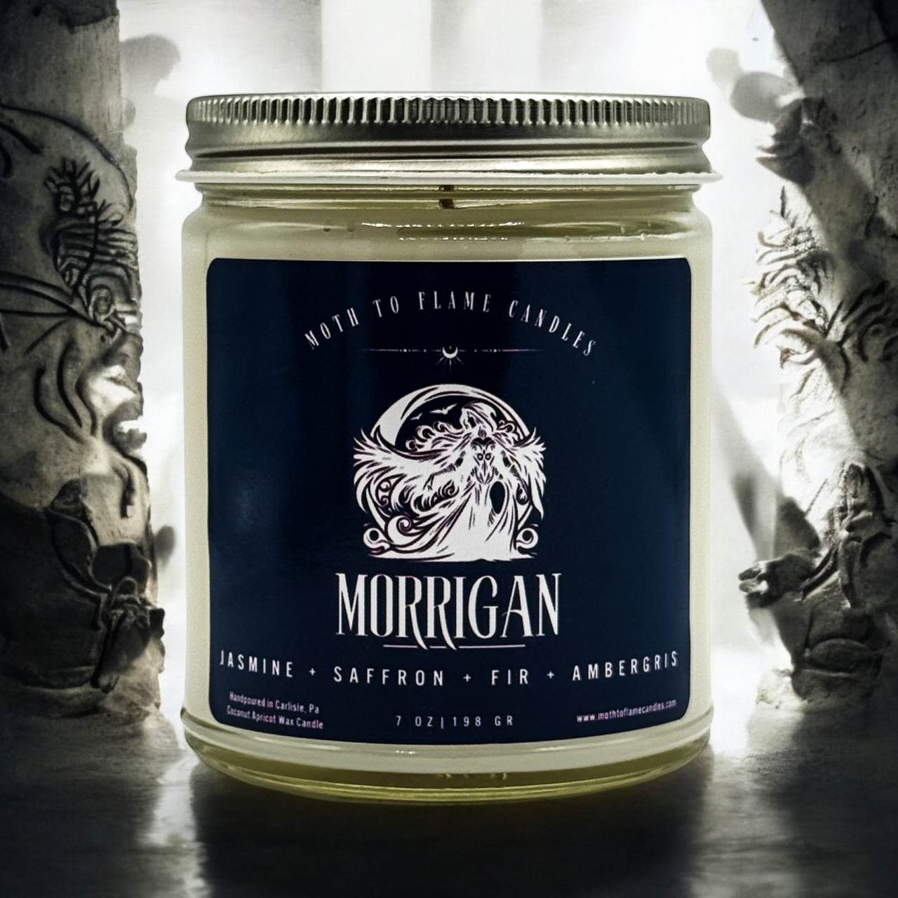 Morrigan - Dark Goddess Witchy Candle – Handmade with Reiki Energy