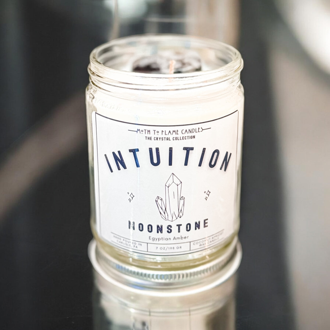 Intuition Crystal Intention Candle