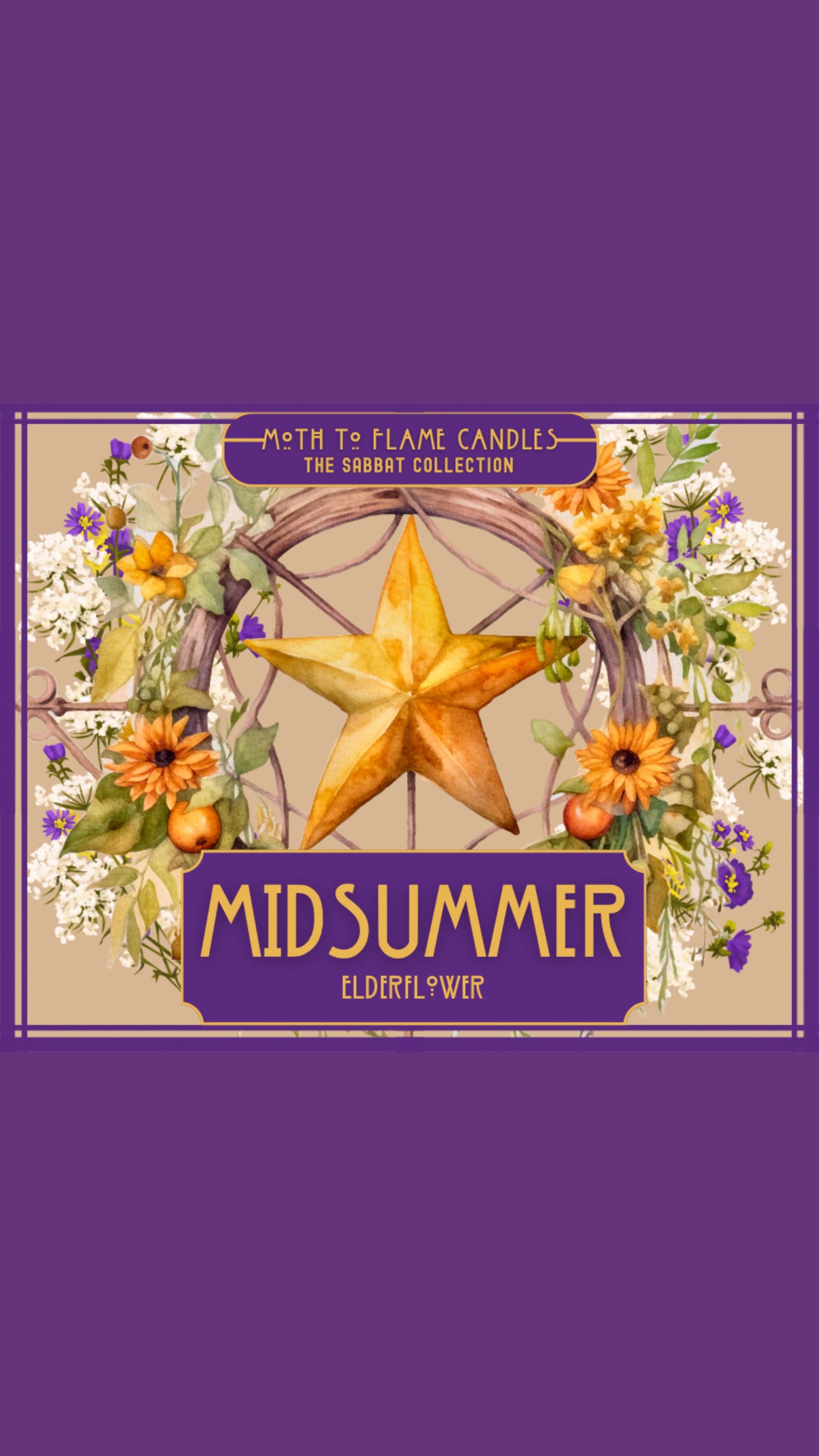 Midsummer Candle Elderflower Fragrance, Ritual