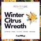 Winter Citrus Wreath